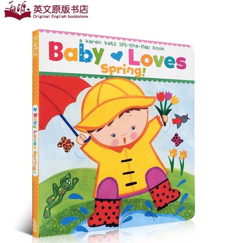 a karen katz lift-the-flap book 宝宝喜欢春天!