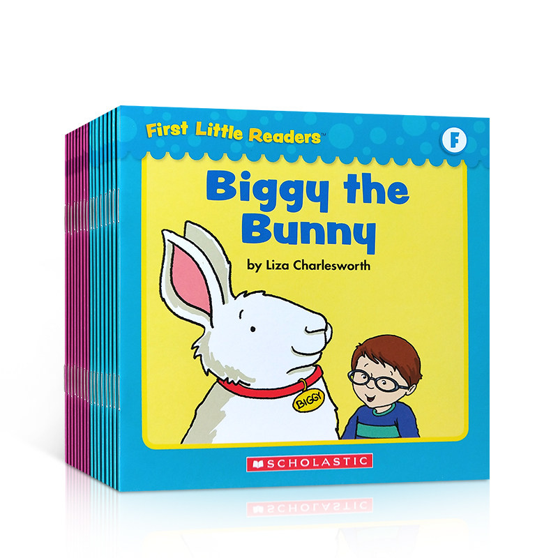 英文原版绘本 First Little Readers-Levels E and F 16册小小读者爱上英语童趣图画书 童书分级阅读轻松阅读 英语启蒙小故事读物属于什么档次？