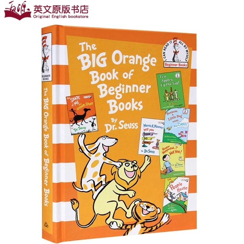 送音频Dr Seuss苏斯博士入门英语启蒙认知The Big Orange Book of Beginner Books橙色英文原版精装绘本故事合集七色系列廖彩杏