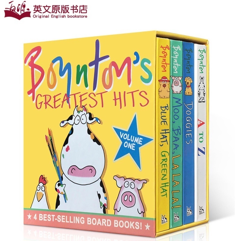 送音频英文原版 Sandra Boynton's Greatest Hits 1英语启蒙纸板书 Moo, Baa, La LaLa!拟声育儿习惯养成图画书小学推荐童书