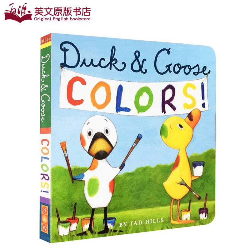 送音频英文原版进口duck & goose系列colors tad hills鸭和鹅的颜色