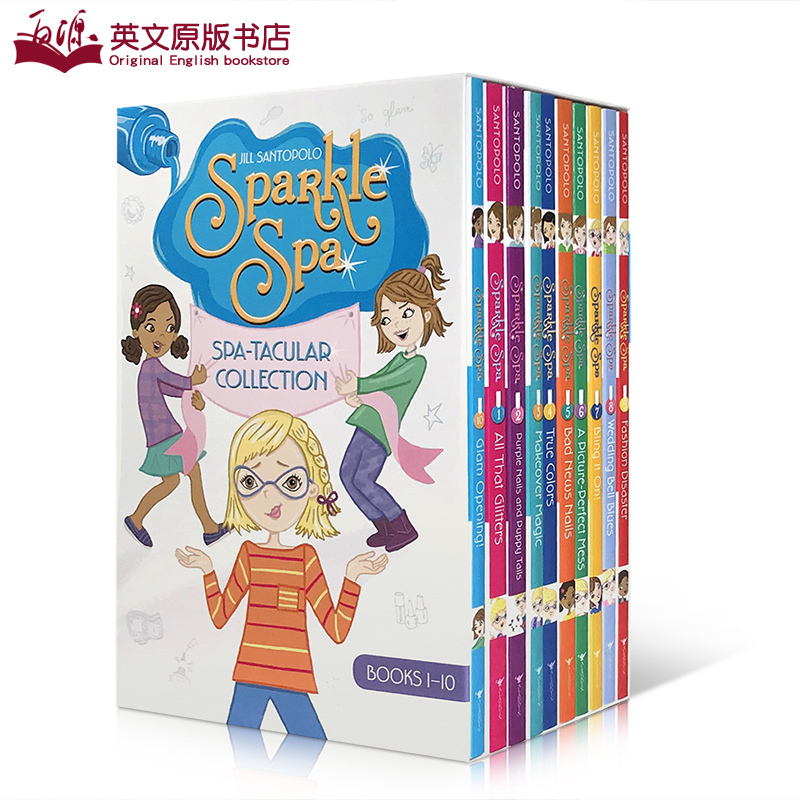 英语原版sparkle Spa Spa Tacular Collection Books 1 10 闪亮的spa水疗中心盒装10册小盆友课后阅读英语启蒙耐人寻味的故事书 必应鸟 英语原版sparkle Spa Spa Tacular Collection Books 1 10 闪亮的spa水疗中心盒装10册小盆友课后阅读英语启蒙耐人寻味的故事书 必应鸟