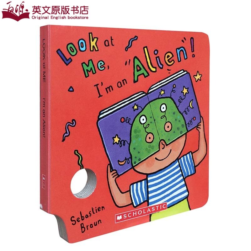 送音频小火箭点读英文原版绘本 Look At Me book I'm an Alien!外星人面具儿童趣味吴敏兰推荐书单1-6岁游戏互动益智早 ...