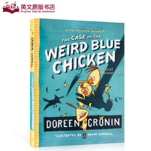 英文原版绘本 The Case of the Weird Blue Chicken:The Next Misadventure小鸡特工队：下一个灾难侦探推理小说儿童故事启蒙绘本