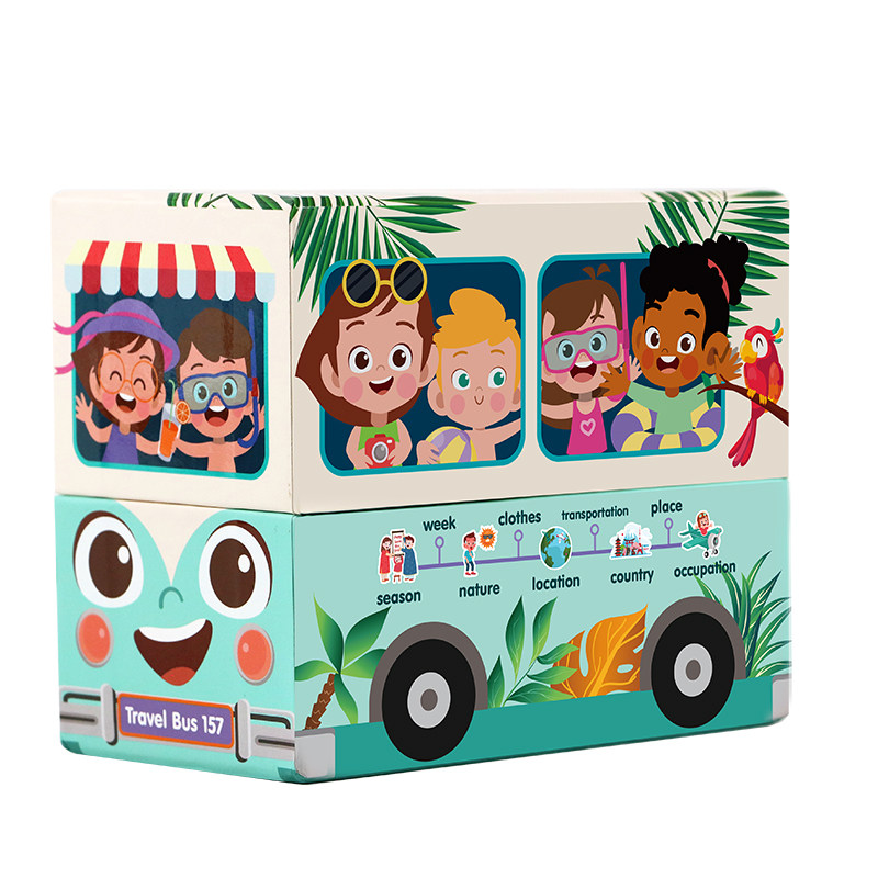 英文原版 travel bus 旅游巴士(157张)3-8岁儿童英语启蒙早教绘本亲子