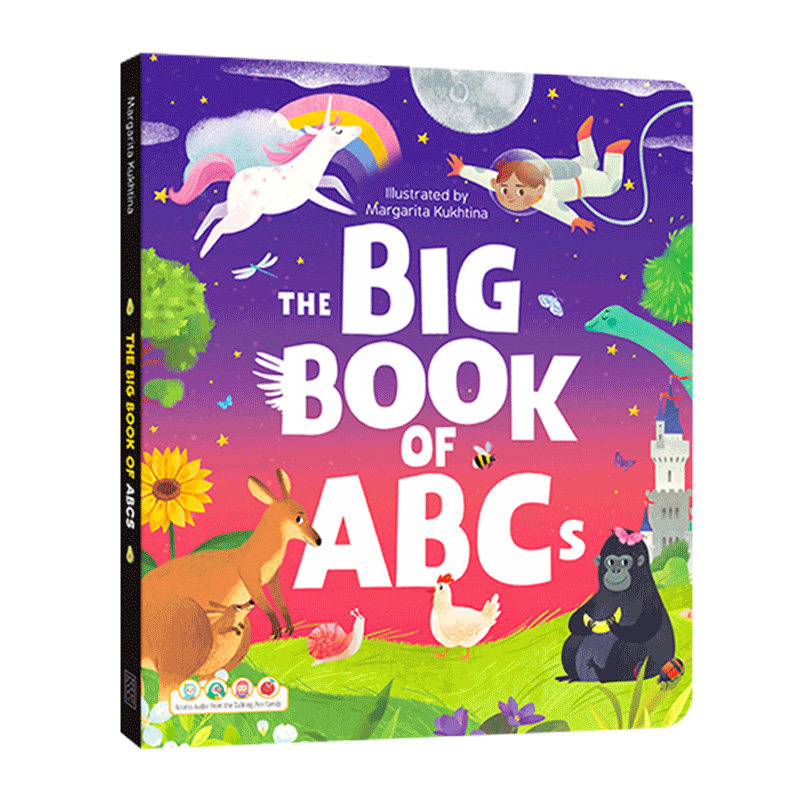 英文原版big book of :abcabc唯美认知大书低幼儿童英语启蒙字母认知