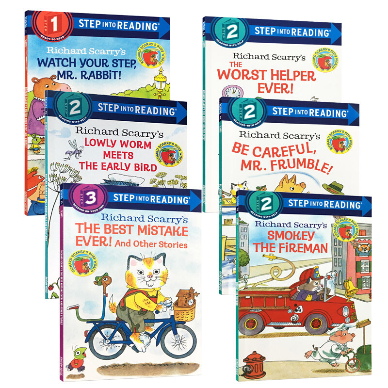 英文原版 斯凯瑞 Step into Reading Richard Scarry 系列套装6本 名家绘本美国兰登经典儿童分级读物分级阅读 smokey the fireman高性价比高么？