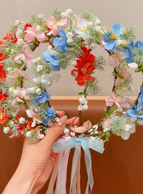 森系花环发箍女童公主头饰