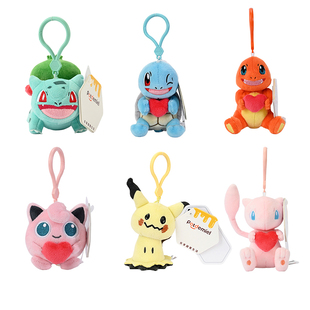 正版皮卡丘公仔挂件毛绒玩具宝可梦小火龙杰尼龟玩偶妙蛙种子胖丁