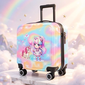 儿童行李箱可爱卡通密码箱登机箱