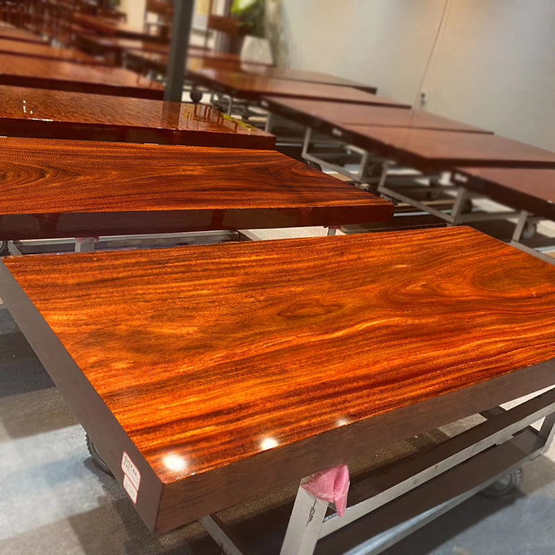 非洲奥坎大板桌实木原木茶桌椅红花梨木办公桌面茶几茶台整块桌子