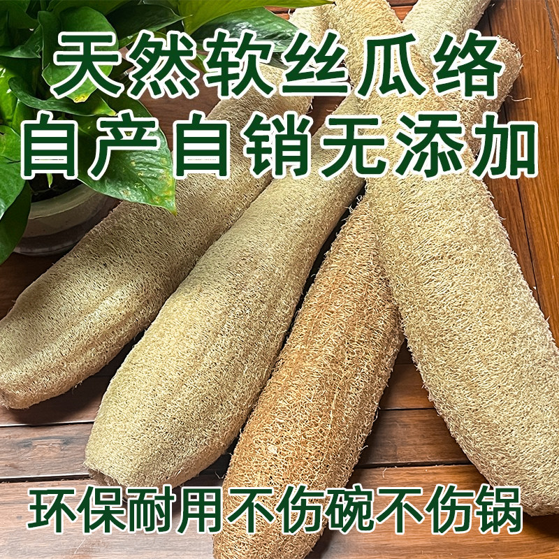 纯天然丝瓜络洗碗抹布水瓜锅刷去污百洁布洗碗神器干丝瓜瓤