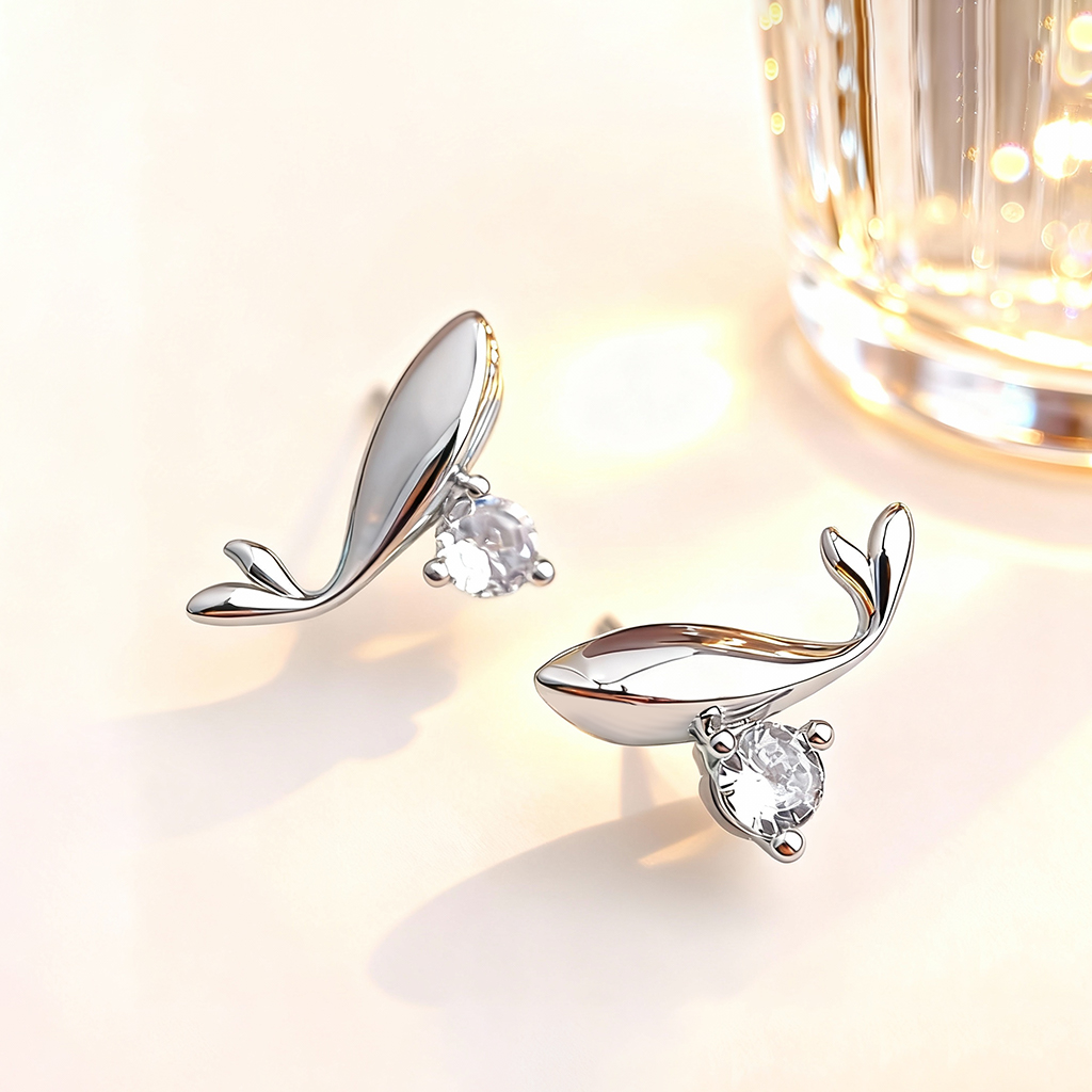 18光年小鲸鱼耳钉原创