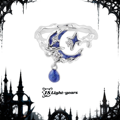 18光年跨境滴胶星空系列戒指女