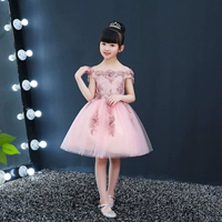2018 cô gái mới công chúa váy pettiskirt trẻ em hiệu suất quần áo biểu diễn piano quần áo ghế nhỏ váy cưới váy - Váy trẻ em trang phục biểu diễn cho bé