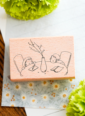 清仓|Yuusei| 原创可爱手账素材 气泡 躺平 榉木手帐印章