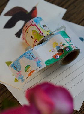 |Yuusei| 原创可爱手账素材 咖啡系 4米卷 便利贴 手帐便签卷