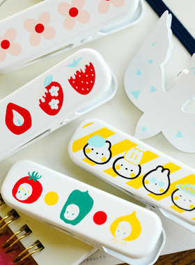 |Yuusei| 原创可爱手账素材 蓝色小鸟 草莓 小熊 手帐夹子