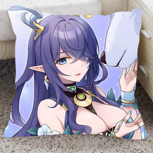 原神菈乌玛可爱抱枕动漫游戏周边二次元少女玩偶宿舍客厅靠枕头