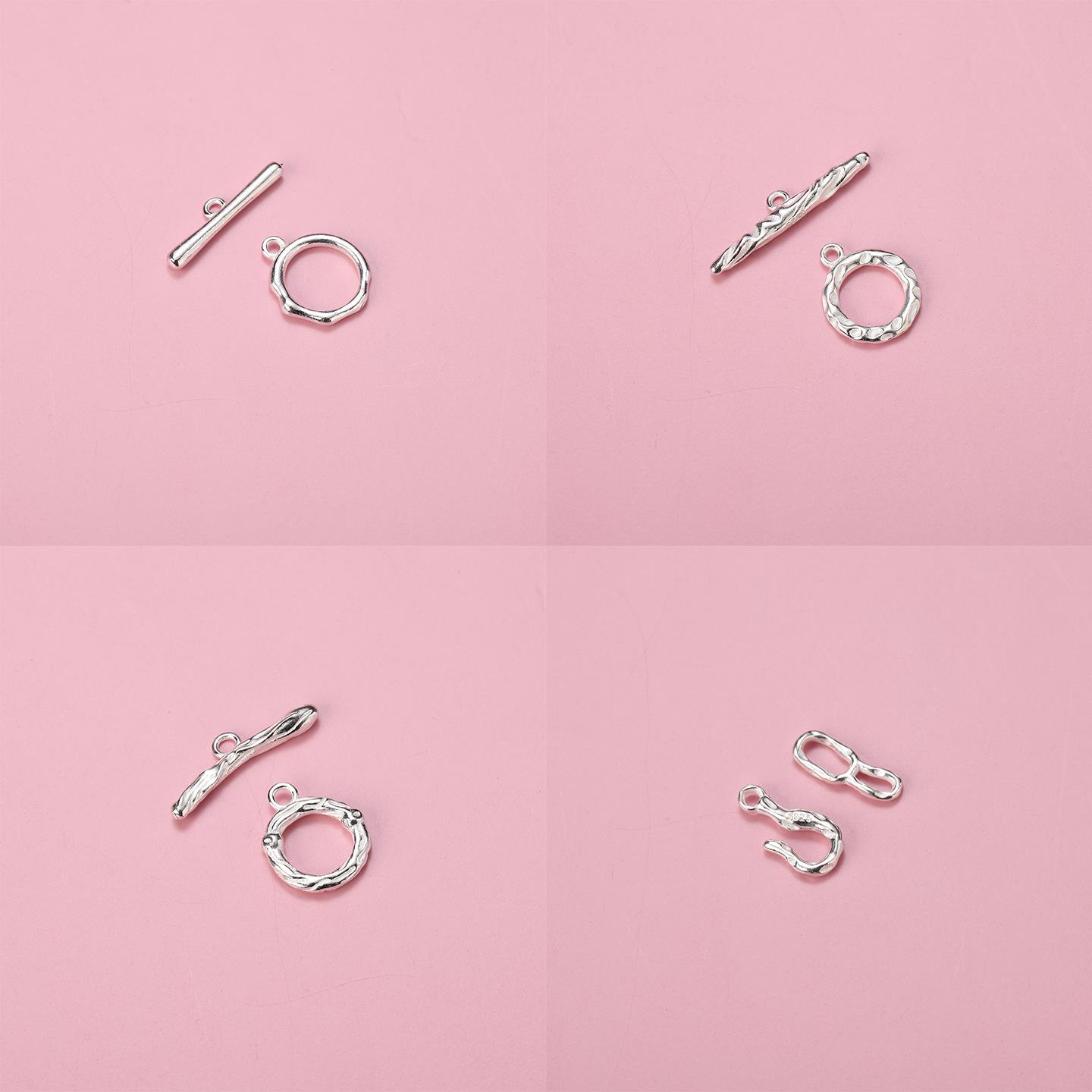 S925纯银珍珠项链扣头手