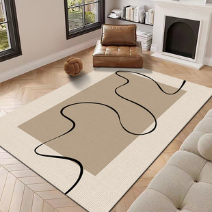 奶油风高颜值客厅茶几地毯小户型无甲醛防滑榻榻米地垫耐脏易打理