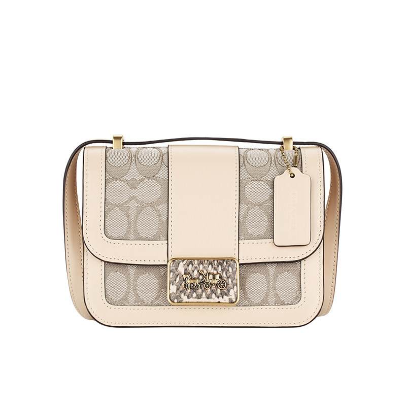 COACH蔻驰女包新款ALIE秋冬流行单肩包官网正品斜挎包杨紫同款