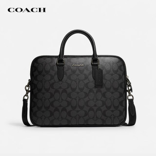 【官方授权】COACH/蔻驰Liam男士公文包简约单肩斜挎手提包电脑包