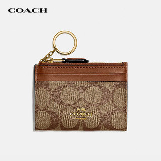 【官方授权】COACH/蔻驰女士卡包潮流老花轻奢时尚百搭零钱包卡夹