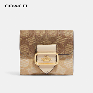 【官方授权】COACH/蔻驰Morgan女士短款钱包复古潮流时尚手拿卡包