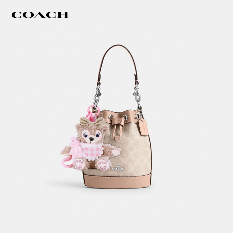 COACH/蔻驰新款抽绳老花水桶包