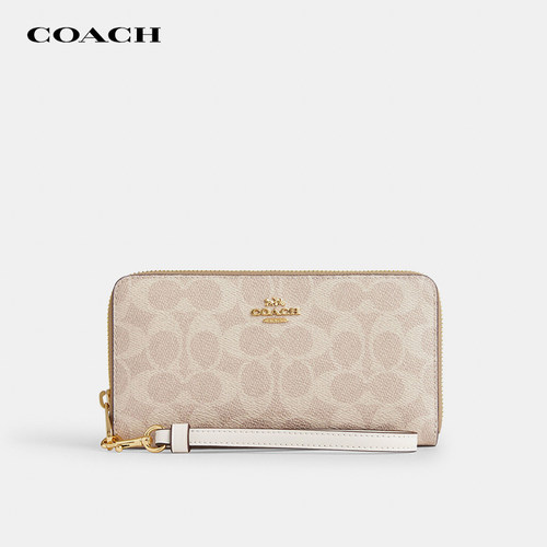 【正品保证】COACH/蔻驰女士钱包卡包拉链开合手拿证件包