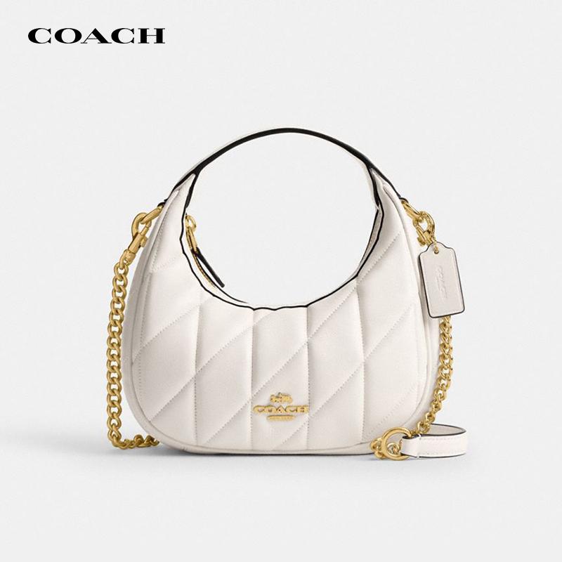 COACH/蔻驰Carmen菱格绗缝月牙包