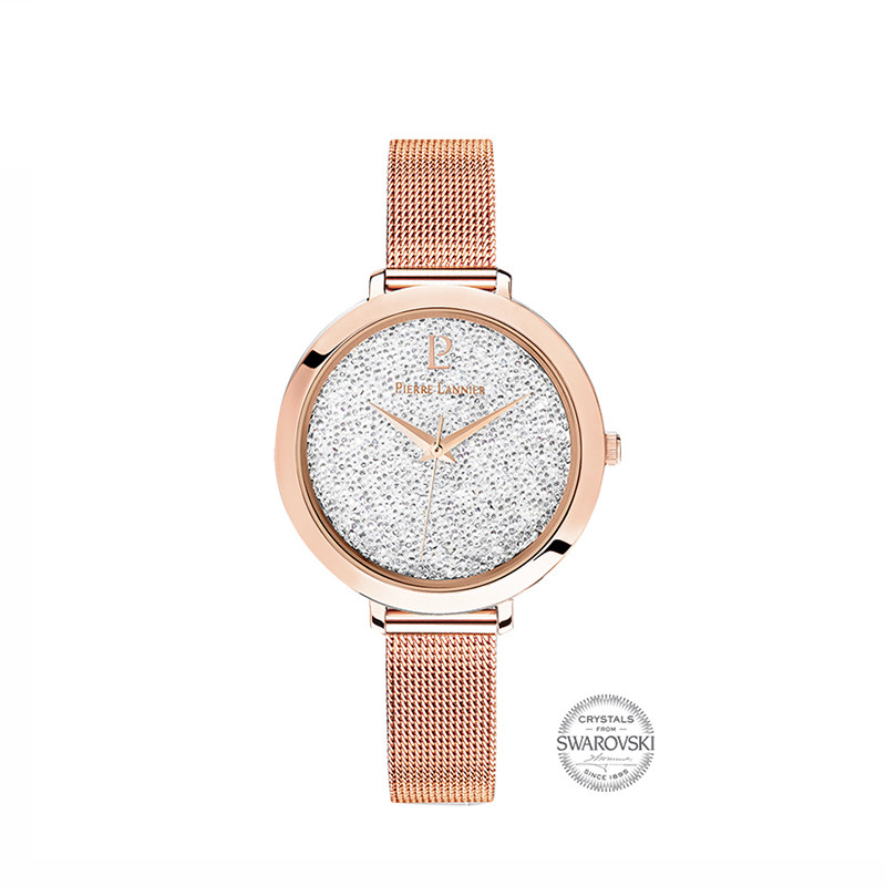 pierre lannier/连尼亚星钻系列女款时尚石英手表指针式手表