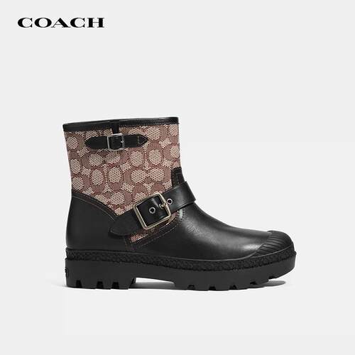 COACH/蔻驰Moto织物老花女款短靴
