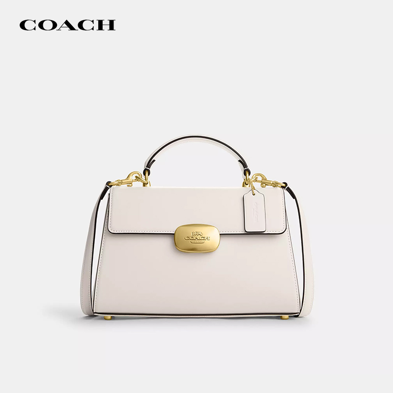 COACH/蔻驰Eliza纯色手提包
