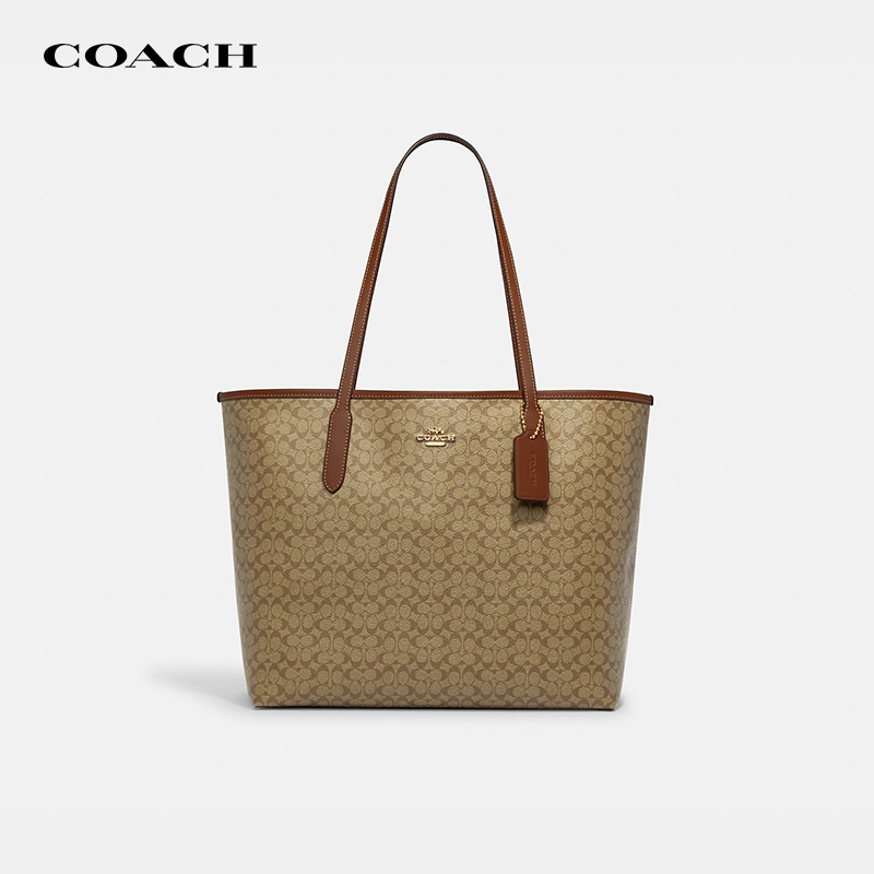 COACH/蔻驰City新款女士托特包