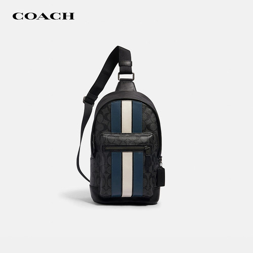 COACH/蔻驰经典老花时尚男士胸包