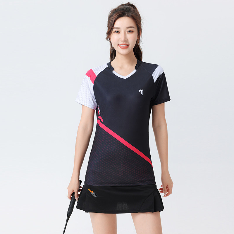 速干羽毛球服女2026新款上衣短裙套装男款短裤比赛服运动服网球服
