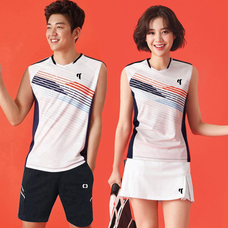 专业速干羽毛球服女新款裙装套装2026男款夏季快干无短运动服定制