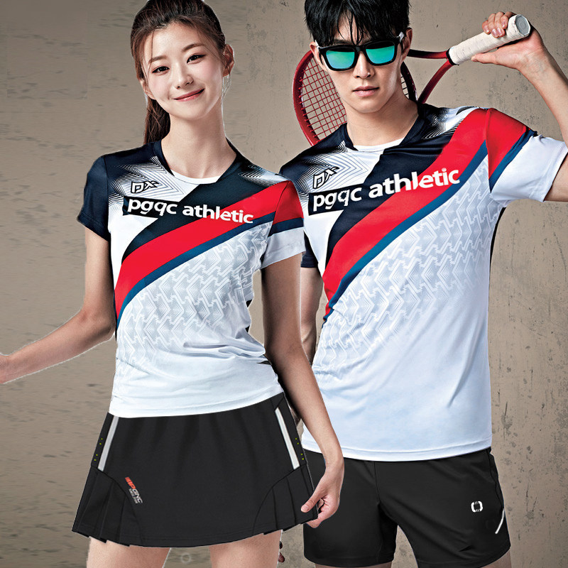 速干羽毛球服女2026新款上衣短裙套装男款定制比赛服运动服网球服