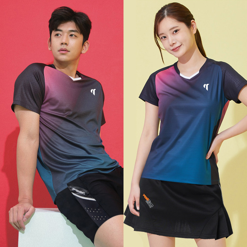 速干羽毛球服女2026新款上衣裙装套装男款短裤比赛服运动服网球服