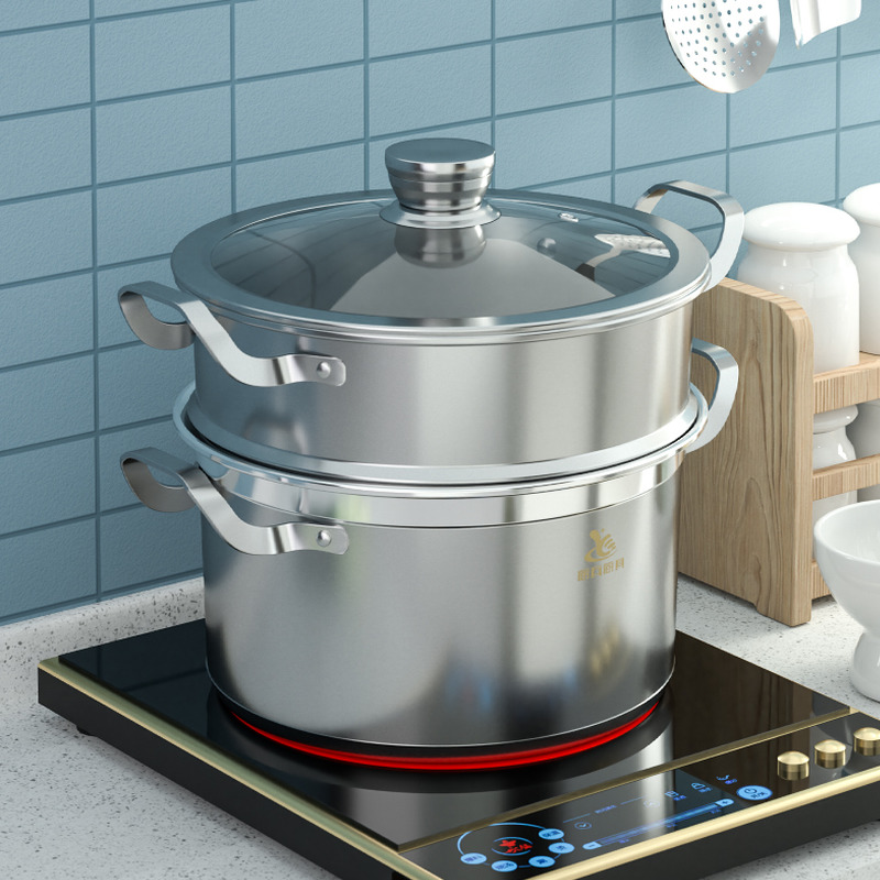 小蒸鍋304不鏽鋼三層加厚2雙層3多1層蒸籠電磁爐湯鍋家用煤氣竈用在類目 廚房/烹飪用具, 烹飪用具, 鍋具/煲/燒水壺, 蒸鍋中 - 來自Buy2taobao.com提供專業的淘寶代購服務