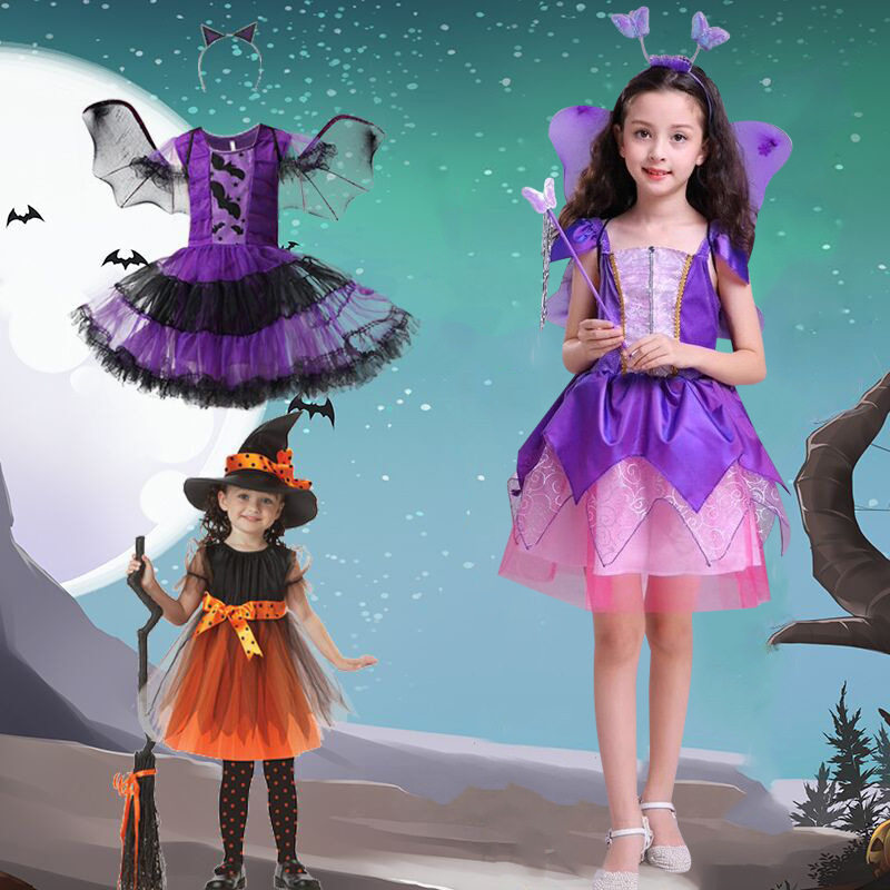 欧美练功万圣节儿童儿童演出服