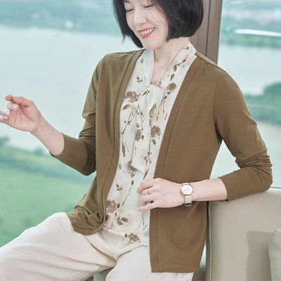 洋气假两件上衣女春秋遮肚子长袖