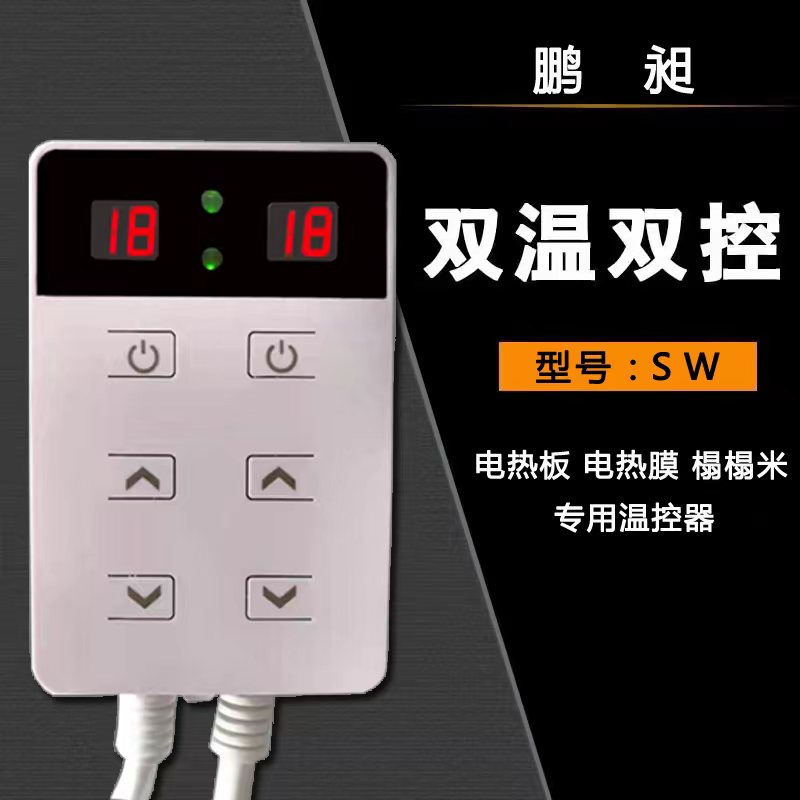 电热板电热膜电热炕温控器单控双控可定时电地暖榻榻米专用开关