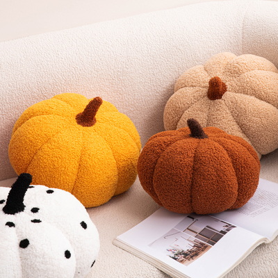法式奶油风ins南瓜抱枕可爱异形毛绒靠枕软装饰客厅沙发靠垫抱枕