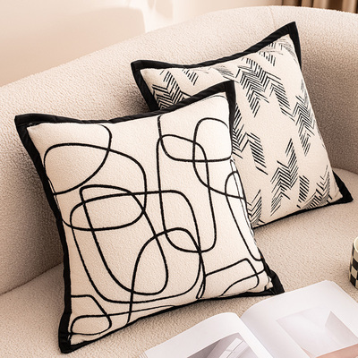 奶油风抱枕靠垫沙发客厅抱枕套不含芯轻奢高级感靠枕套超大靠背垫