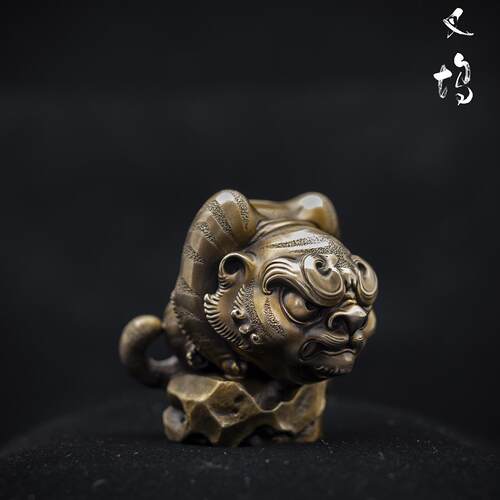 光叔原创夜叉坞失蜡法铸铜老虎