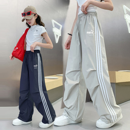 奥莱女童裤子直筒裤夏季2026新款洋气女孩休闲运动裤中大童夏装潮