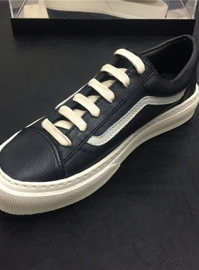 2025春季新品软底男鞋欧美青年潮鞋软牛皮低帮百搭休闲真皮板鞋男